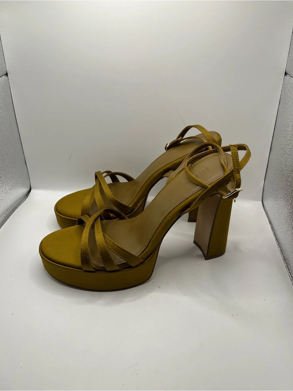 Steve Madden olive Platform Block Heel Sandals